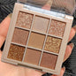 Eyeshadow Palette Makeup- 9 Colors Naked Eyeshadow Palette Matte Shimmer Korean Natural Eye Shadow palettes Highly Pigmented Naturing-Looking Long Lasting (#04)