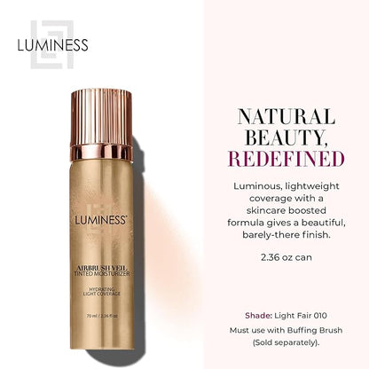 LUMINESS Airbrush Veil Tinted Moisturizer, Light Fair 010