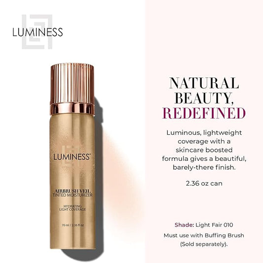LUMINESS Airbrush Veil Tinted Moisturizer, Light Fair 010