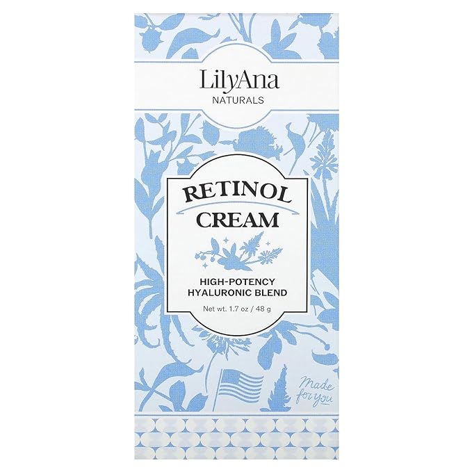 LilyAna Naturals Anti Aging Retinol Face Cream for Women – Wrinkle & Neck Cream for Firming, Retinol Moisturizer for Face with Hyaluronic Acid, Hydrating Night Cream for Fine Lines, Collagen Boost