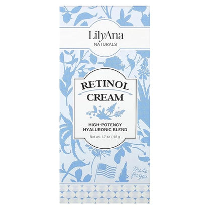 LilyAna Naturals Anti Aging Retinol Face Cream for Women – Wrinkle & Neck Cream for Firming, Retinol Moisturizer for Face with Hyaluronic Acid, Hydrating Night Cream for Fine Lines, Collagen Boost