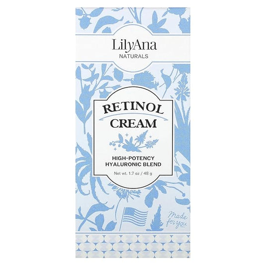 LilyAna Naturals Anti Aging Retinol Face Cream for Women – Wrinkle & Neck Cream for Firming, Retinol Moisturizer for Face with Hyaluronic Acid, Hydrating Night Cream for Fine Lines, Collagen Boost