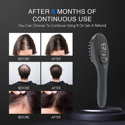 Laser Therapy Hair Growth Comb, Red Light Therapy for Hair Growth, FDA Cleared Laser Comb System, Hair Loss, Hair Thinning & Alopecia Treatment for Men & Women Homeuse