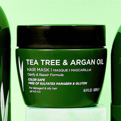 Luseta Tea Tree Oil Hair Mask 16.9 oz Hydrating & Moisturizing Treatment Soothing for Itchy Scalps and Dandruff