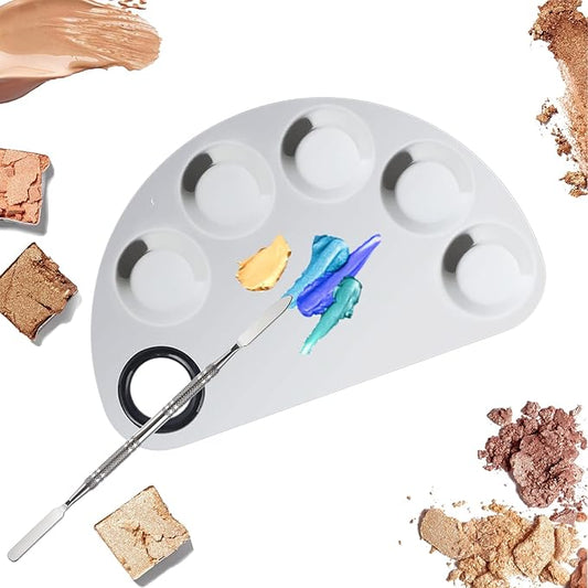 Makeup Mixing Palette, Premium Stainless Steel Cosmetic Makeup