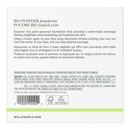 Well People Bio Powder Foundation, Lightweight & Hydrating & Cruelty-free,10N