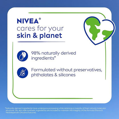 NIVEA Vanilla Buttercream Lip Care, Moisturizing Lip Balm with Shea Butter, Nourishing Oils and Vitamin C & E, 3-in-1 Moisture, Repair and Nourish, 0.17 Oz Stick, Pack of 4