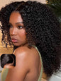 Beauty Forever Kinky Curly 13x4 Pre Everything Glueless Frontal Wig Pre Cut Lace Front Wigs Bye Bye Knots Put on and Go HD Lace Human Hair Wig Pre-Bleached Knots Pre Plucked 150% Density 16 Inch