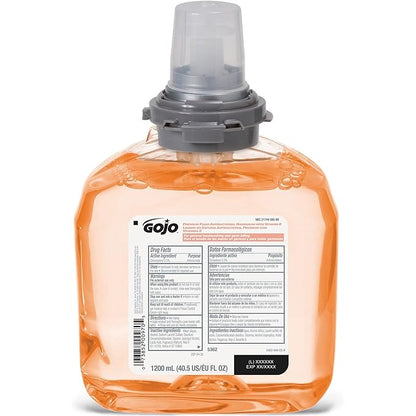 GOJO TFX Premium Foam Antibacterial Handwash, Fresh Fruit Scent, 1200 mL Foam Hand Soap Refills TFX Touch-Free Dispenser (Pack of 2) - 5362-02