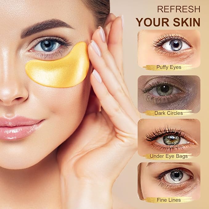 10Pairs 20Pcs 24K Gold Under