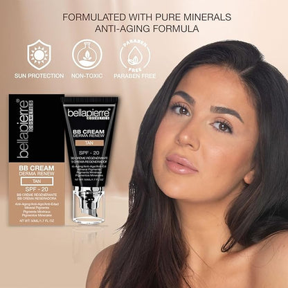 bellapierre BB Cream with SPF 20 - Tinted Light Cool 7 Oz