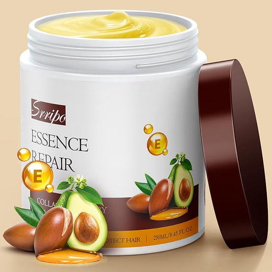 Karsell Collagen Hair Mask for Deep Conditioning, Keratin Hair Treatment with 4 Hydrolyzed Proteins, Moroccan & Avocado Oils Conditioner for Nourish, Calendula Gentian Extracts Care Dry & Damaged Hair