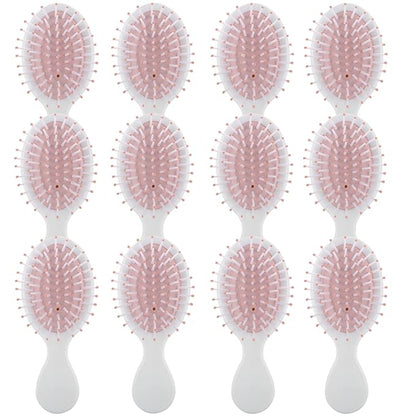 Bridesmaid Proposal Gifts 8pcs Mini Travel Brush bachelorette party accessories Cute hair Brush for Wedding Party Favors for Wedding Party Favors (White, 12pcs)