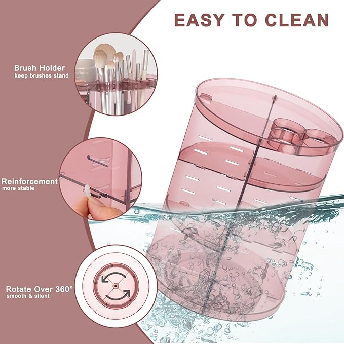 Rotating makeup organizer, diy 8