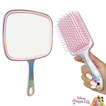 LUV HER Disney Princesses Spa Set for Girls Age 3+ - Includes Paddle Hair Brush and Hand Mirror featuring Snow White - Imaginative Play and Self-Care - Develops Creativity and Fine Motor Skills