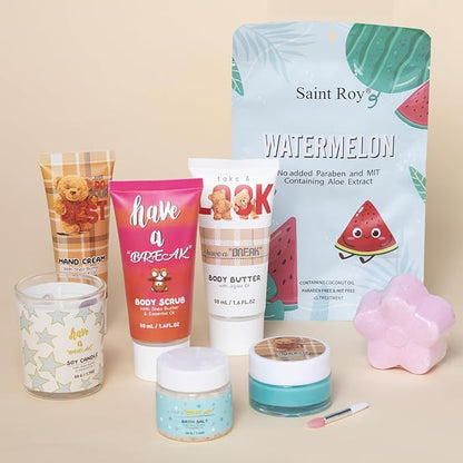 Holiday Beauty Advent Calendar Birthday Gifts for Women Self Care Gifts Get Well Soon Gifts, Bath and Body Gift Basket 15 Days of Countdown Calendar Gifts Skincare Sets for Teen Spa Gift Set