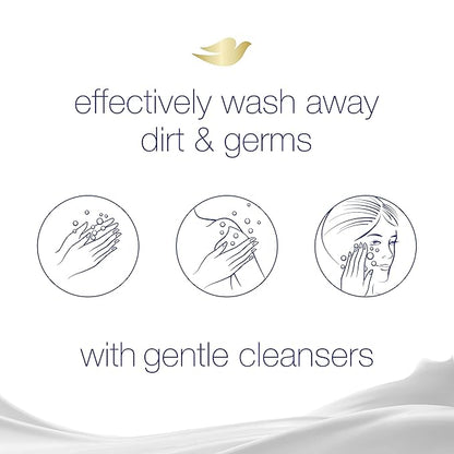 Dove Beauty Bar Gentle Skin Cleanser Moisturizing For Gentle Soft Skin Care Shea Butter More Moisturizing Than Bar Soap 3.75 oz 14 Bars