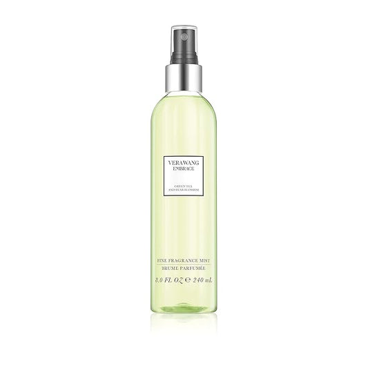 Vera Wang Embrace Body Mist Spray for Women, Green Tea & Pear Blossom, 8 Fluid Oz with Periwinkle and Iris Scent, 8 Ounce Body Mist Spray Passionate