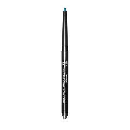 Revlon ColorStay Pencil Eyeliner with Built-in Sharpener, Waterproof, Smudgeproof, Longwearing Eye Makeup with Ultra-Fine Tip, Teal, 0.028 oz