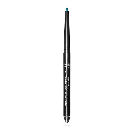 Revlon ColorStay Pencil Eyeliner with Built-in Sharpener, Waterproof, Smudgeproof, Longwearing Eye Makeup with Ultra-Fine Tip, Teal, 0.028 oz
