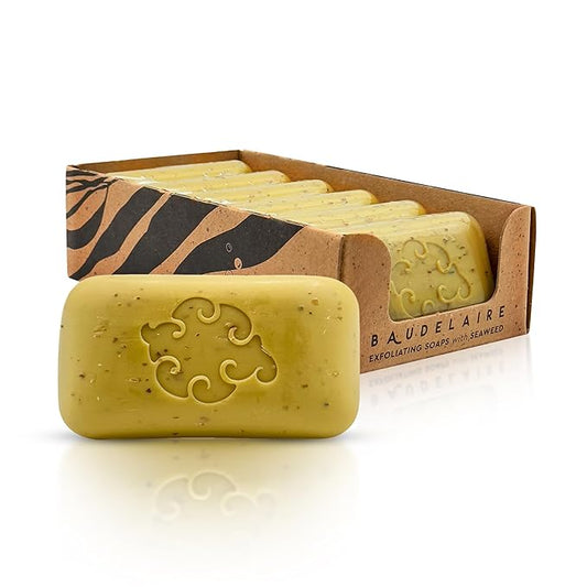 Exfoliating Sea Loofa Soap - Natural Fragrance - Hydrating & Moisturizing Triple-Milled Luxury, 5 oz (Pack of 6)