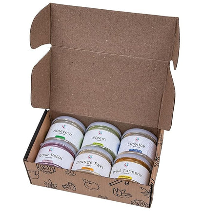 Ayurvedic Skin Care Sampler | Six Powders in 1oz
