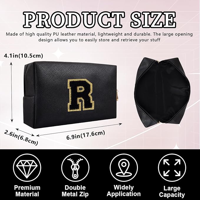 Personalized initial letter patch makeup