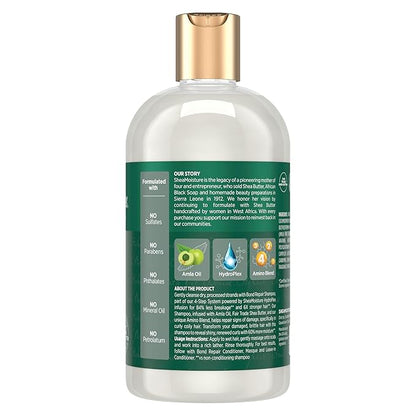 SheaMoisture Bond Repair Shampoo Amla Oil Deeply Cleanses and Removes Build Up to Repair Hair Bonds with Hydroplex Technology and Amla Oil with Restorative HydroPlex Infusion 13fl oz
