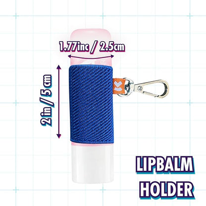 LipBalm Holder with Keychain, Lipstick Holder