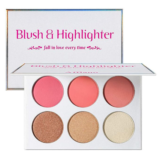 Blusher & Illuminator Highlighter & Bronzer Powder Contour Cruelty Free