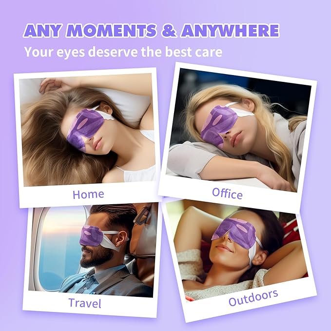 18 packs lavender steam eye