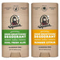 Dr. Squatch Natural Deodorant for Men - Odor-Squatching Aluminum Free - Summer Citrus & Cool Fresh Aloe (2.65 oz, 2-Pack)