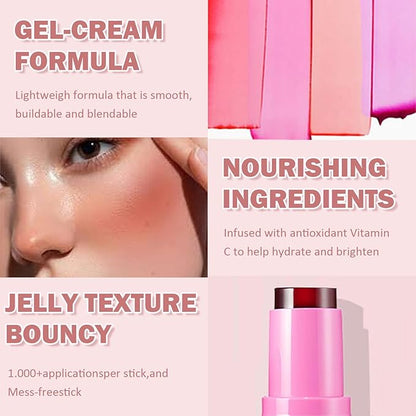 Cooling Water Jelly Tint/Blush, Chill Splash (Berry+Red) Multi-Use Lip