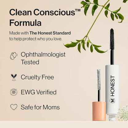 Honest Beauty 2-in-1 Extreme Length Mascara + Lash Primer 3-Pack | Cruelty Free + Safe for Sensitive Eyes | 0.27 fl oz each (pack of 3)