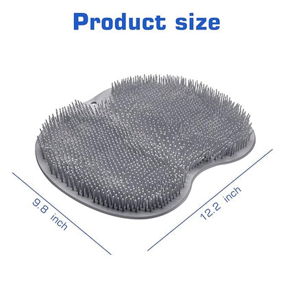 Shower foot scrubber mat back