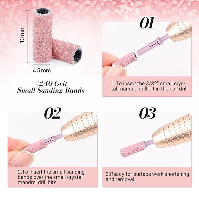 Melodysusie 50 pcs nail drill