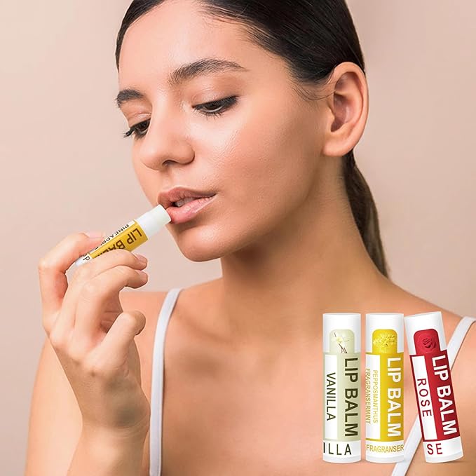 DMSKY 120 Pack Lip Balm, Natural