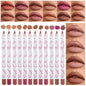 12 Pcs Natural Nude Brown Beige Colors Lip Liner Lipstick Pencils Set for Daily Makeup,Easy to Apply & Remove,Waterproof (set07)