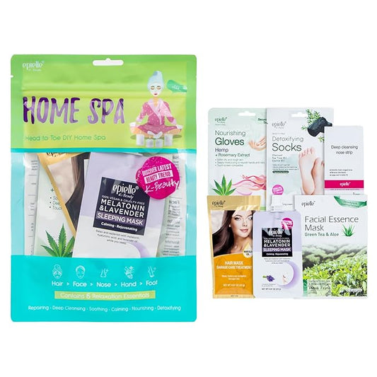 Epielle Skincare Beauty Kit, Korean Beauty, Korean Skincare, All in one Kit, Spa Day, Spa Gifts for Women (Pack of 1, Home Spa Kit)
