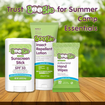 Baby Sunscreen Stick by Boogie, Mineral Sunscreen SPF 50, Travel Size Sunblock for Kids, FSA/HSA Eligible, Zinc Oxide, Water Resistant, Vegan, Fragrance Free, Pack of 3
