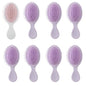 Bridesmaid Proposal Gifts 8pcs Mini Travel Brush bachelorette party accessories Cute hair Brush for Wedding Party Favors for Wedding Party Favors (White&Purple, 8pcs)
