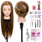 Neverland Beauty Mannequin Head, 24 Inch Cosmetology Doll for Hair Styling, Training Practice Braiding With Table Clamp and DIY Styling Set #27