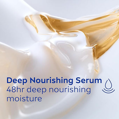 NIVEA Essentially Enriched Body Lotion for Very Dry Skin with Hyaluronic Acid, Almond Oil and Deep Nourishing Serum, 72-Hour Body Moisturizer, 16.9 Fl Oz Pump Bottle, Pack of 2