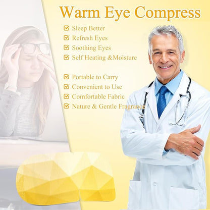 Steam eye mask, heated eye