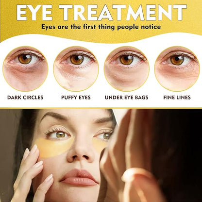 Under eye patches, 24k gold