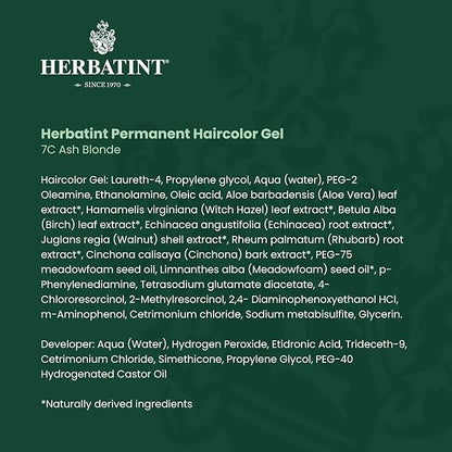 Herbatint Permanent Haircolor Gel, 7C