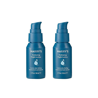 Harry's Hydrating Night Lotion, Night Moisturizer for Face, Lightweight 1.7 Fl Oz, 2 Pack