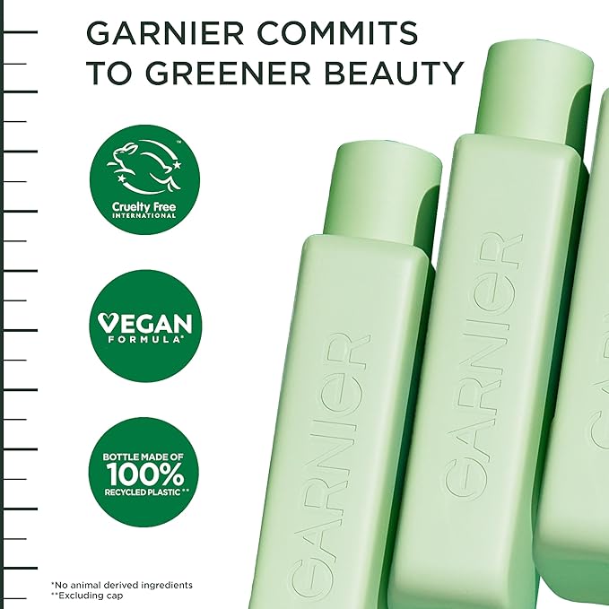 Garnier Fructis Hair Filler Fullness Repair Shampoo, Volumizing Shampoo with Polypeptides and Hair Repair Complex for Thin, Weak Split Ends, 10.1 Fl Oz