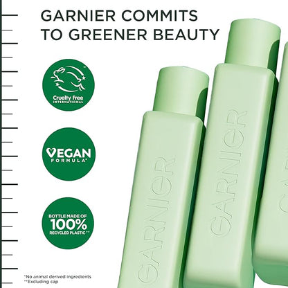 Garnier Fructis Hair Filler Fullness Repair Shampoo, Volumizing Shampoo with Polypeptides and Hair Repair Complex for Thin, Weak Split Ends, 10.1 Fl Oz