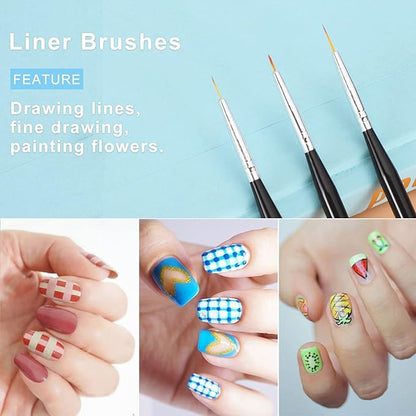 Teoyall nail art brushes, nail